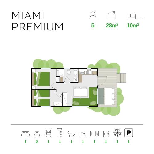 Ośrodek Barricata - plan ośrodka - Miami