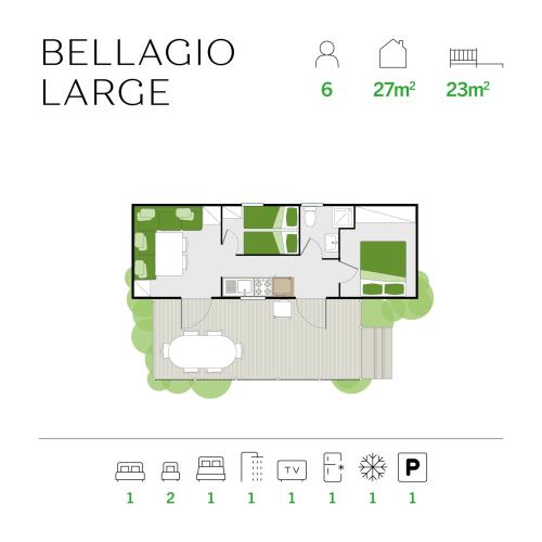 Feriendorf Barricata - Grundriss - Bellagio Large
